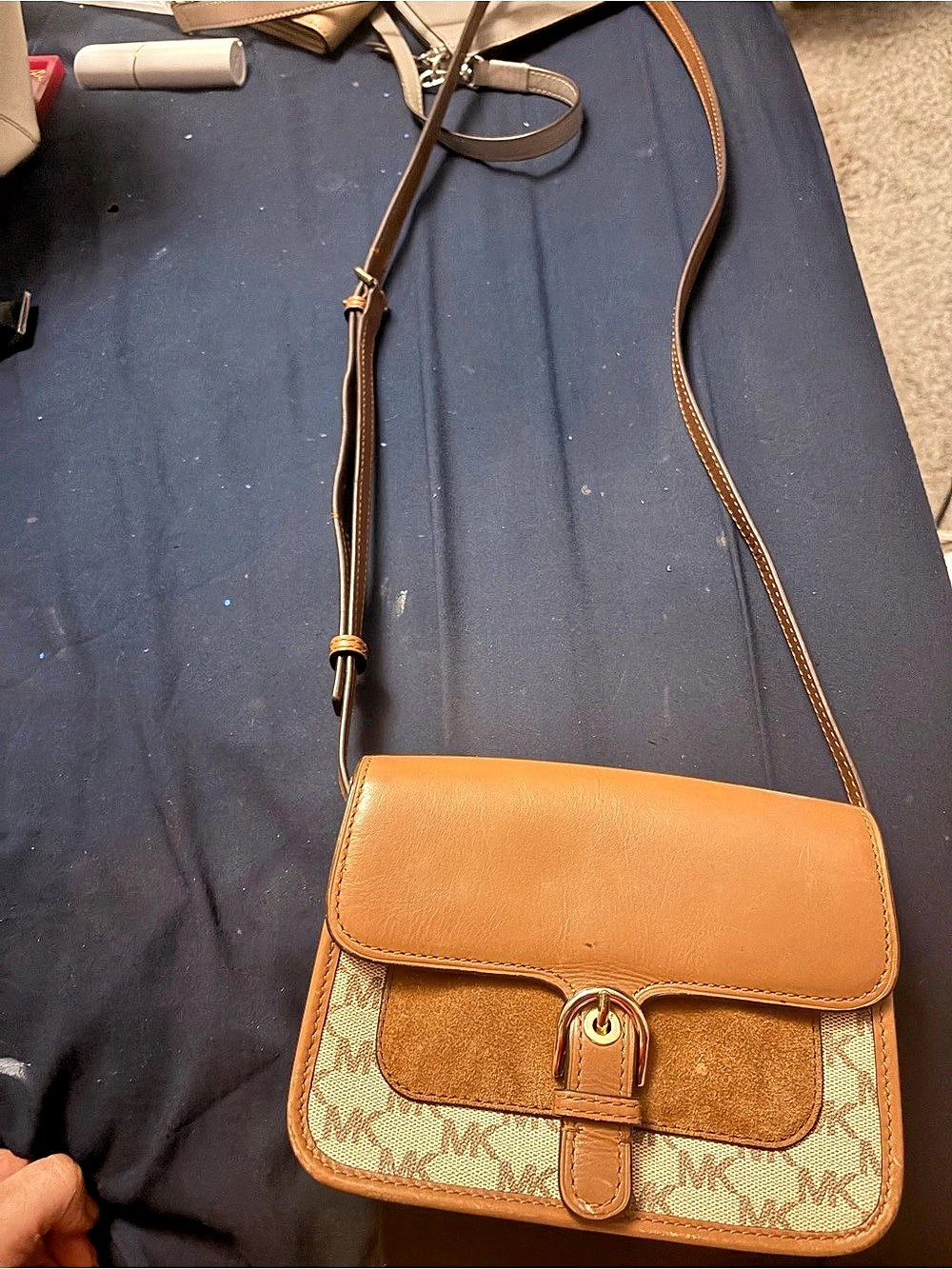 Michael Kors Brown & Beige Crossbody Bag